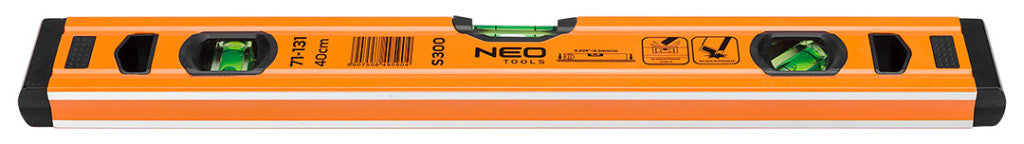 NEO TOOLS Vízmérték, alu, 3 libellás, S 300, 40cm 71-131