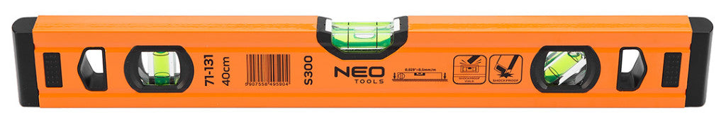 NEO TOOLS Vízmérték, alu, 3 libellás, S 300, 40cm 71-131