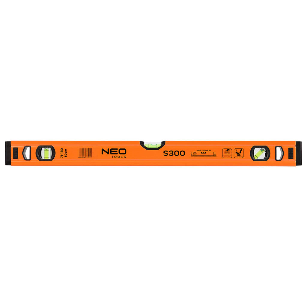 NEO TOOLS Vízmérték, alu, 3 libellás, S 300, 60cm 71-132