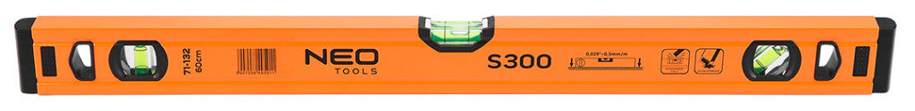 NEO TOOLS Vízmérték, alu, 3 libellás, S 300, 60cm 71-132