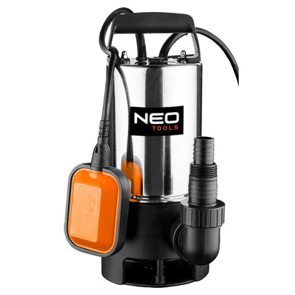 NEO TOOLS Szennyvízszivattyú, inox ház, 1100W, 18.000L/óra 3 év garanciával 04-736