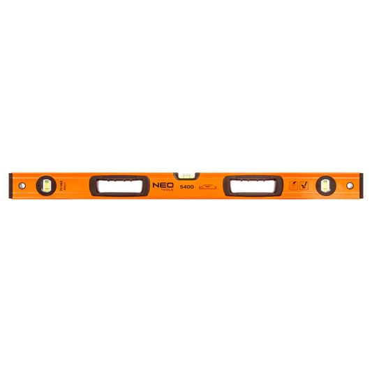 NEO TOOLS Vízmérték, alu, 3 libella, 1 fogantyú, S 400, 80cm 71-143