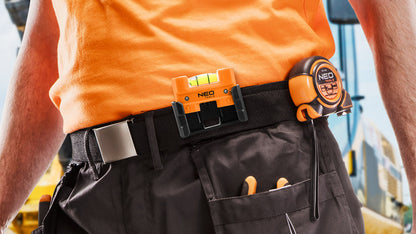 NEO TOOLS Zsebvízmérték, mágnessel, övcsipesszel 71-220