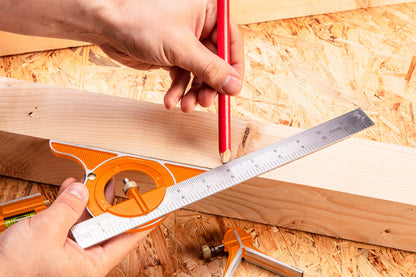 NEO TOOLS Profi szögmérő, derékszög és vonalzó, rozsdamentes-alu 30cm 72-120