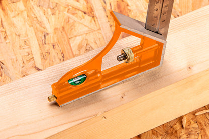 NEO TOOLS Profi szögmérő, derékszög és vonalzó, rozsdamentes-alu 60cm 72-126