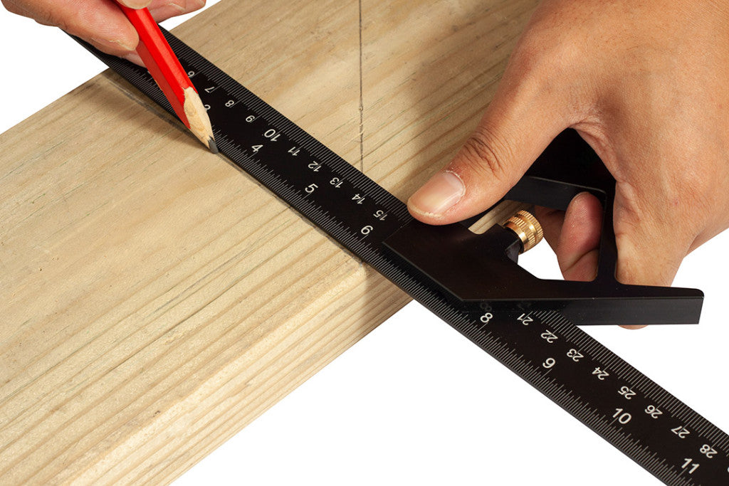 NEO TOOLS Profi szögmérő, derékszög és vonalzó, festett-alu 30cm 72-127