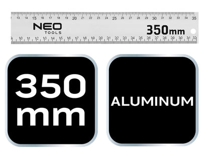 NEO TOOLS Derékszög 350mm aluminium 72-146