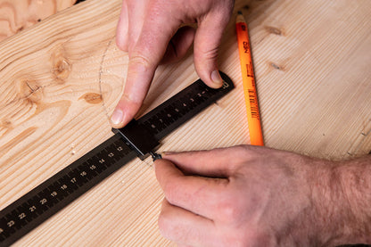 NEO TOOLS Műszaki vonalzó mélységütközővel, 30cm 72-200