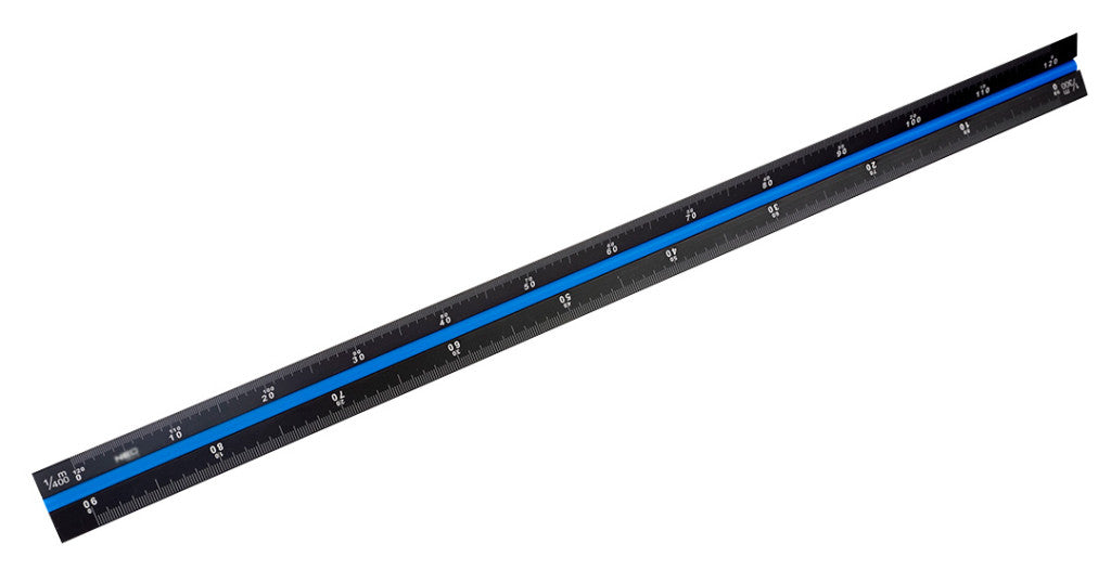 NEO TOOLS Műszaki vonalzó, 3 élű, 30cm, alumínium 72-205