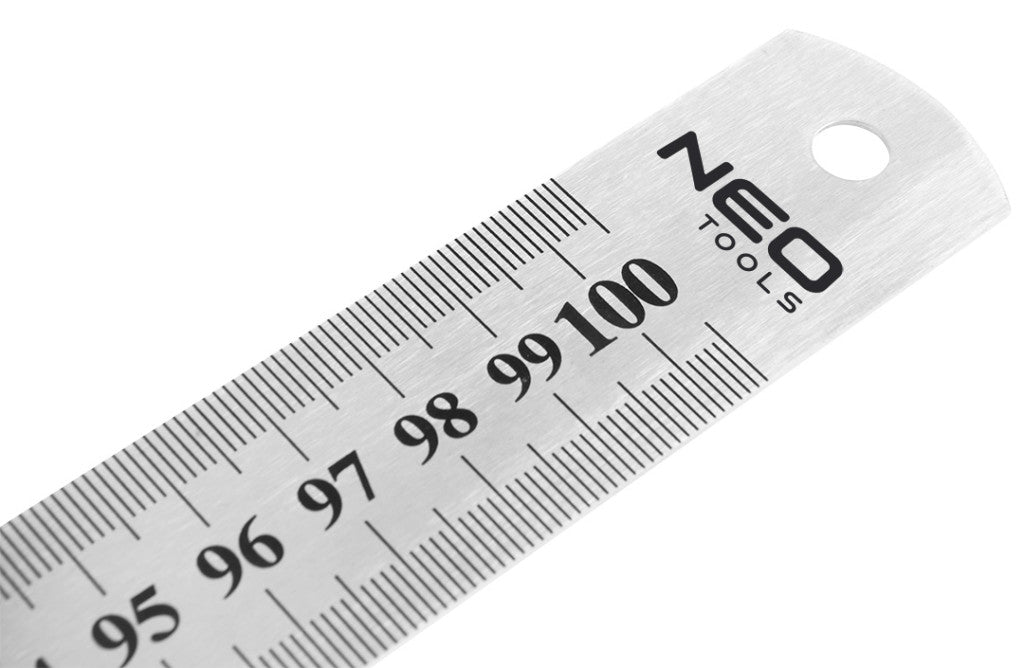 NEO TOOLS Acél vonalzó 100cm rozsdamentes, Minimum rendelés: 3db 72-210