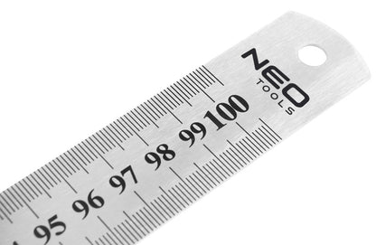NEO TOOLS Acél vonalzó 100cm rozsdamentes, Minimum rendelés: 3db 72-210