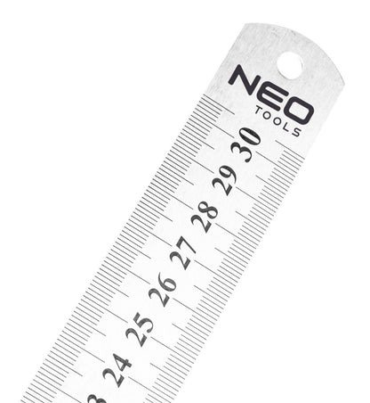 NEO TOOLS Acél vonalzó 30cm rozsdamentes 72-213