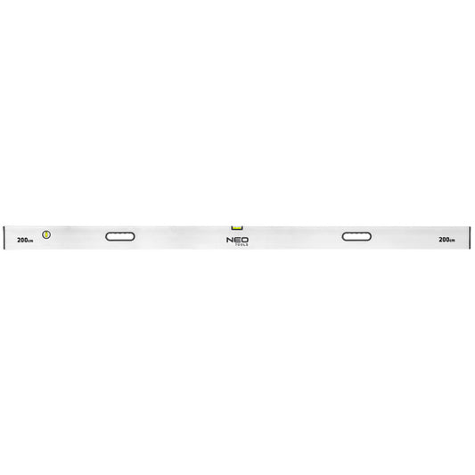 NEO TOOLS Ölesléc, 200cm- 2 libella, vízszintes, függőleges, 2 fogantyú, Minimum rendelés: 3db 72-543