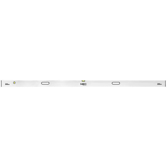 NEO TOOLS Ölesléc, 250cm- 2 libella, vízszintes, függőleges, 2 fogantyú, Minimum rendelés: 3db 72-544