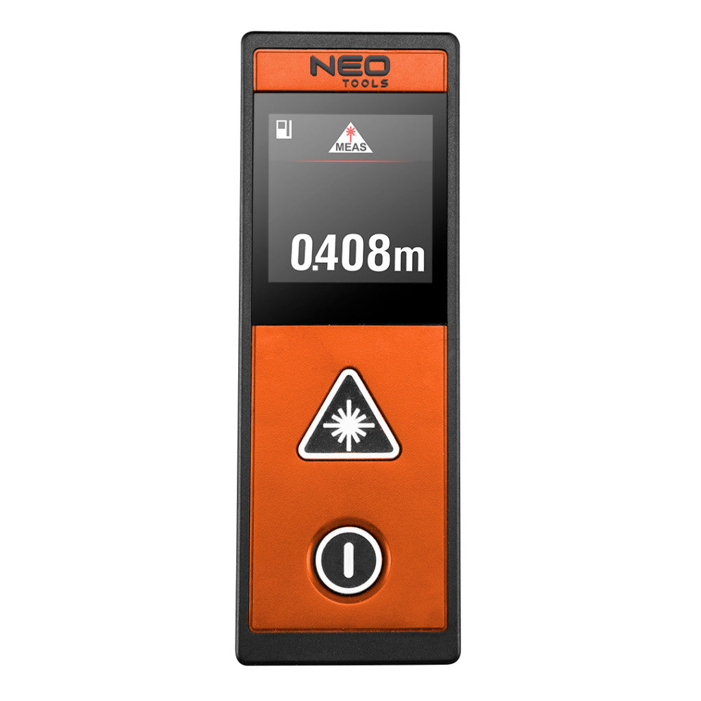 NEO TOOLS Lézeres távolságmérő, hatótáv: 40 m, érintőképernyő 2 év garanciával 75-203