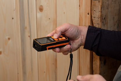 NEO TOOLS Lézeres távolságmérő, hatótáv: 100 m, IP54, fröccsenő víz védelem 2 év garanciával 75-206
