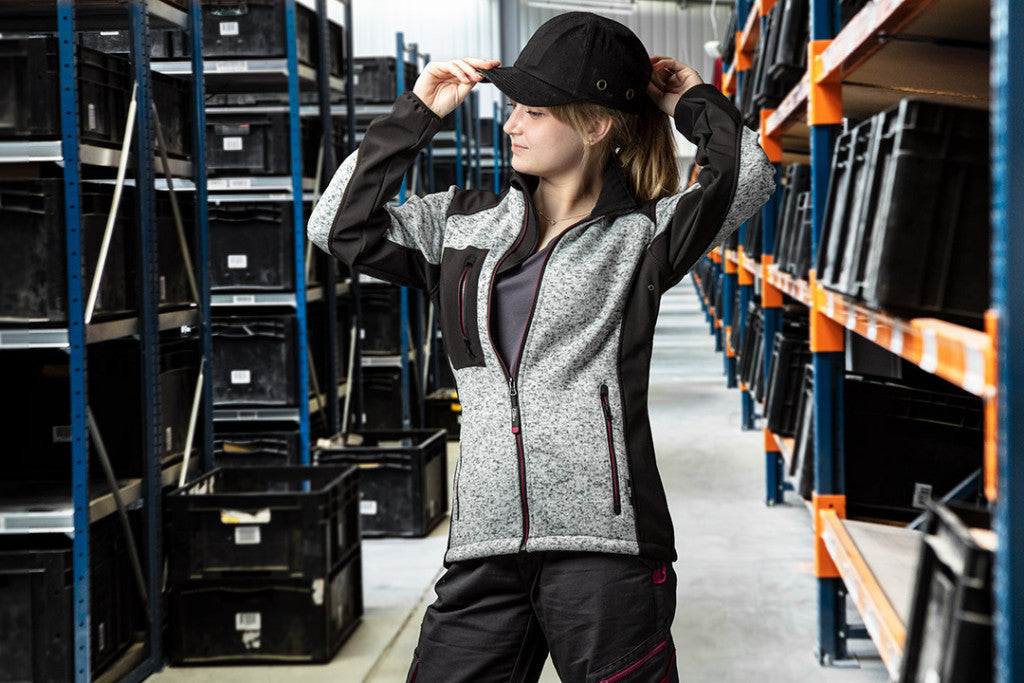 NEO TOOLS Női Kötött munkadzseki, softshell betétekkel, XXL 80-555-XXL