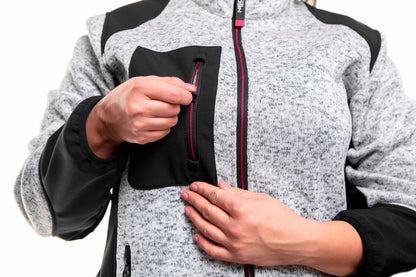 NEO TOOLS Női Kötött munkadzseki, softshell betétekkel, XXL 80-555-XXL