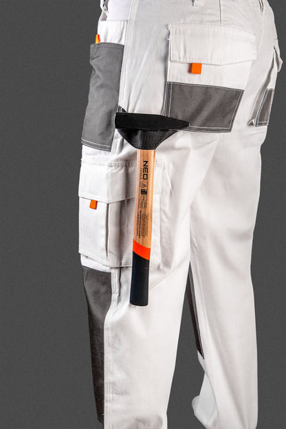 NEO TOOLS Fehér Munkásnadrág, HD, LD/54 81-120-LD