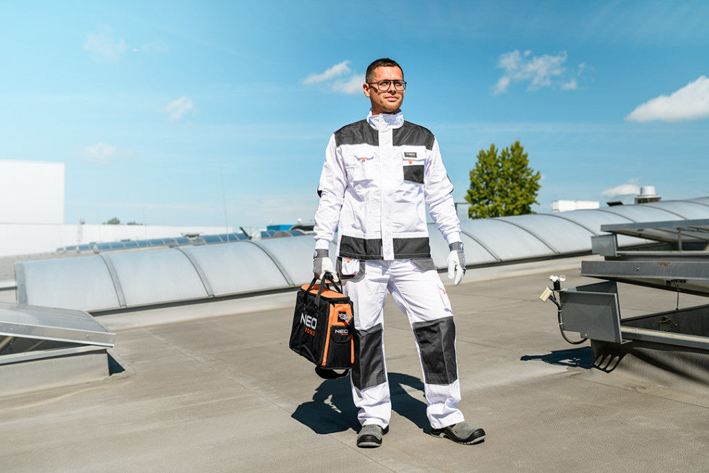 NEO TOOLS Fehér Munkásnadrág, HD, XL/56 81-120-XL