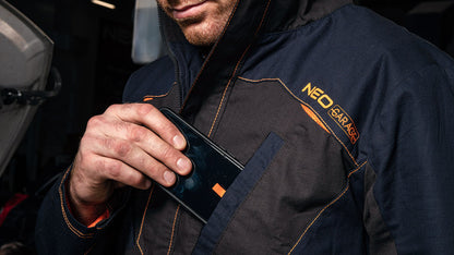 NEO TOOLS Munkadzseki, Garage, 100% pamut szakadásmentes szövet, 210g/m2, L 81-207-L