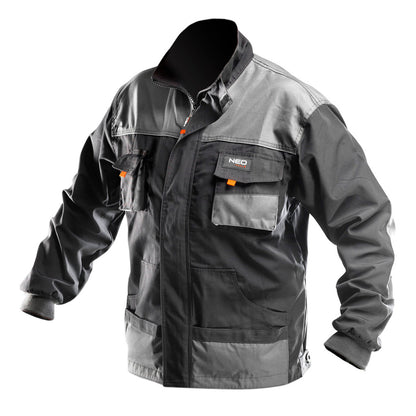 NEO TOOLS Munkavédelmi kabát, HD, XXL/58 65% poliészter, 35% pamut, 267g/m2, vékony fényvisszaverő csíkok 81-210-XXL