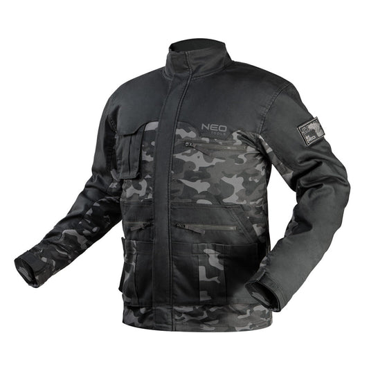 NEO TOOLS Terepmintás Munkavédelmi kabát CAMO URBAN, 60% pamut, 37% poliészter, 3% elasztán, XXL 81-212-XXL