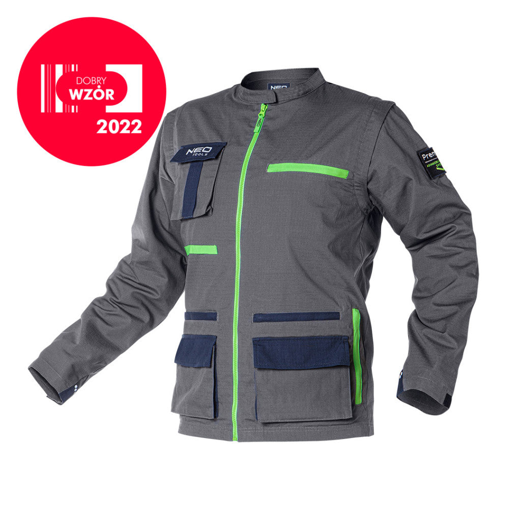 NEO TOOLS Munkavédelmi kabát PREMIUM, 100% pamut, hasadásgátló szövet, M 81-217-M