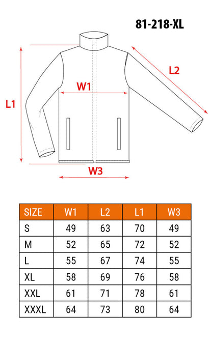 NEO TOOLS Karcsúsított(Slim fit) Munkavédelmi kabát, HD,, 60% pamut, 37% polyester, 3% elastane, 285 g/m2, XL 81-218-XL
