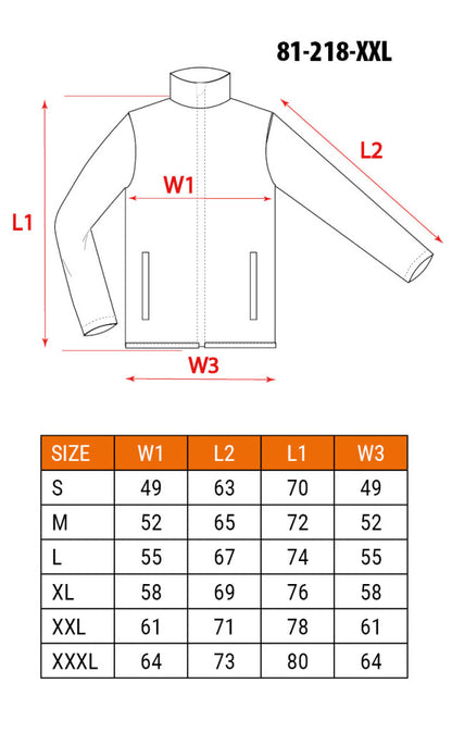 NEO TOOLS Karcsúsított(Slim fit) Munkavédelmi kabát, HD,, 60% pamut, 37% polyester, 3% elastane, 285 g/m2, XXL 81-218-XXL