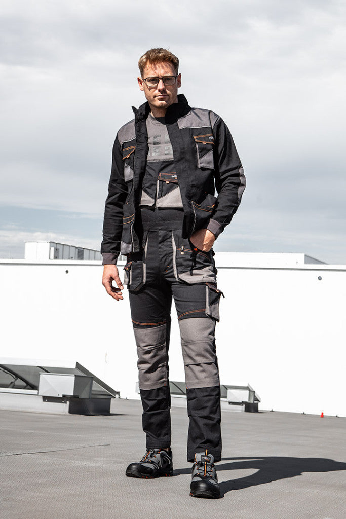 NEO TOOLS Karcsúsított(Slim fit) Munkavédelmi kabát, HD,, 60% pamut, 37% polyester, 3% elastane, 285 g/m2, XXXL 81-218-XXXL