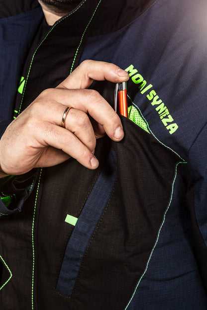 NEO TOOLS Munkadzseki, Motosynteza, 100% pamut szakadásmentes szövet, 210g/m2, XXXL 81-219-XXXL