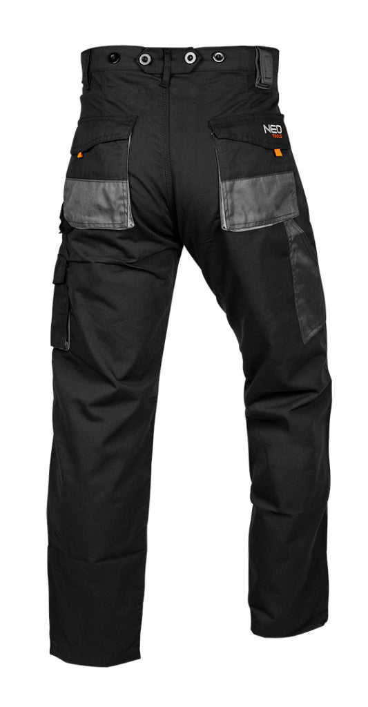 NEO TOOLS Munkásnadrág, HD, S/48 65% poliészter, 35% pamut, 267g/m2, térdprotektor zseb, S 81-220-S