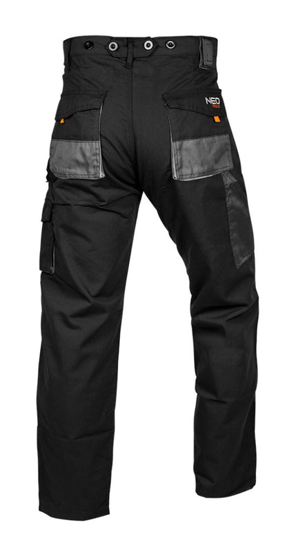 NEO TOOLS Munkásnadrág, HD, S/48 65% poliészter, 35% pamut, 267g/m2, térdprotektor zseb, S 81-220-S