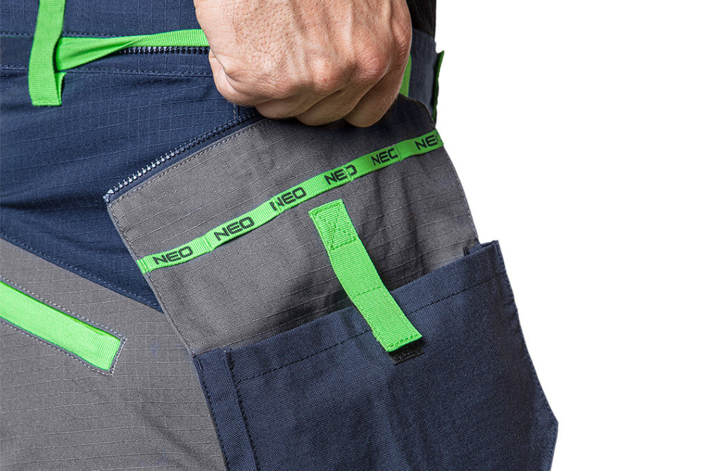 NEO TOOLS Munkásnadrág PREMIUM, 100% pamut, hasadásgátló szövet, XXXL 81-227-XXXL