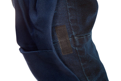 NEO TOOLS Farmer Munkásnadrág, DENIM, 98% pamut, térdvédő betét zsebbel, gombos oldalzsebekkel, 255 g/m2, XXL 81-228-XXL
