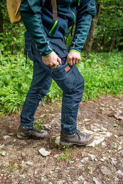 NEO TOOLS Farmer Munkásnadrág, DENIM, cipzáros oldalzsebekkel, 98% pamut, 410 g/m2, XXXL 81-229-XXXL