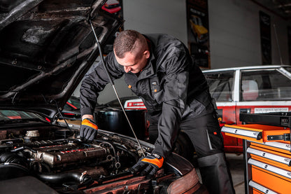 NEO TOOLS Munkásnadrág, HD, S/48 65% poliészter, 35% pamut, 267g/m2, térdprotektor zseb, térd alatt lezippzározható, S 81-230-S