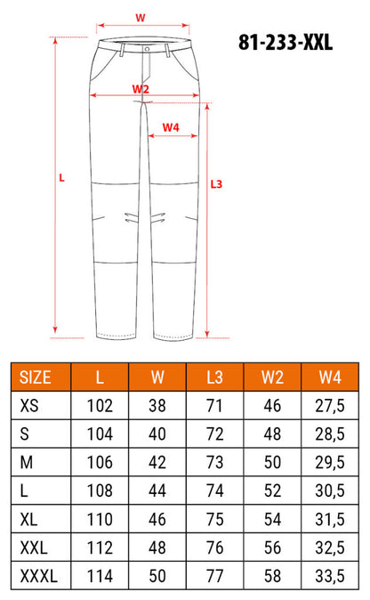 NEO TOOLS Farmer Munkásnadrág, DENIM, fekete, cipzáros oldalzsebekkel, 98% pamut, 410 g/m2, XXL 81-233-XXL
