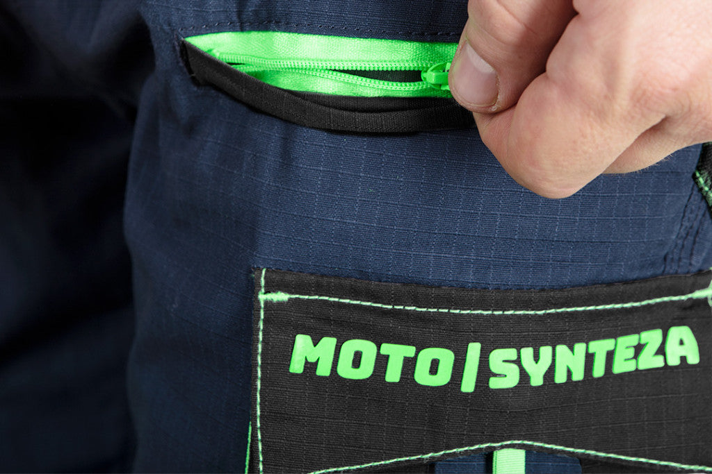 NEO TOOLS Munkanadrág, Motosynteza, 100% pamut, szakadásmentes szövet, 3soros varrat, térdprotektor zseb, XS 81-235-XS