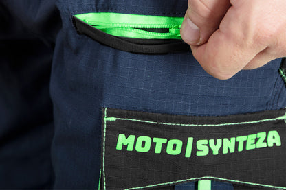 NEO TOOLS Munkanadrág, Motosynteza, 100% pamut, szakadásmentes szövet, 3soros varrat, térdprotektor zseb, XXXL 81-235-XXXL