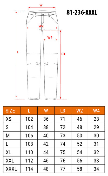 NEO TOOLS Farmer Munkásnadrág, DENIM, fekete, 98% pamut, térdvédő zseb, gombos oldalzsebek, 255 g/m2, XXXL 81-236-XXXL