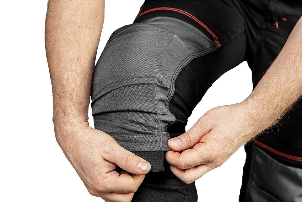 NEO TOOLS Karcsúsított(slim fit), Munkásnadrág, HD, 60% pamut, 37% polyester, 285 g/m2, lecsatolható szerszámzsebek, L 81-239-L