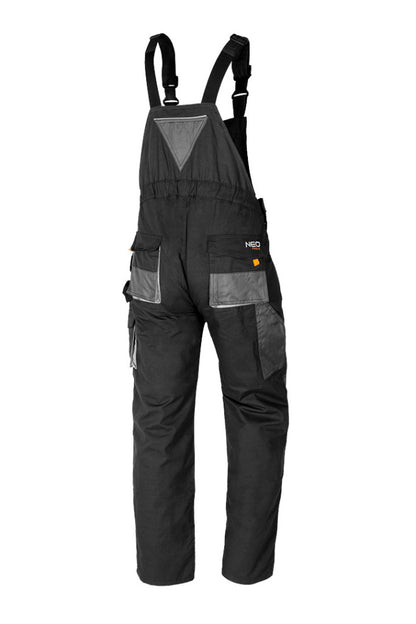 NEO TOOLS Kantáros Munkásnadrág, HD, S/48 65% poliészter, 35% pamut, 267g/m2, térdprotektor zseb, fényvisszaverő, S 81-240-S