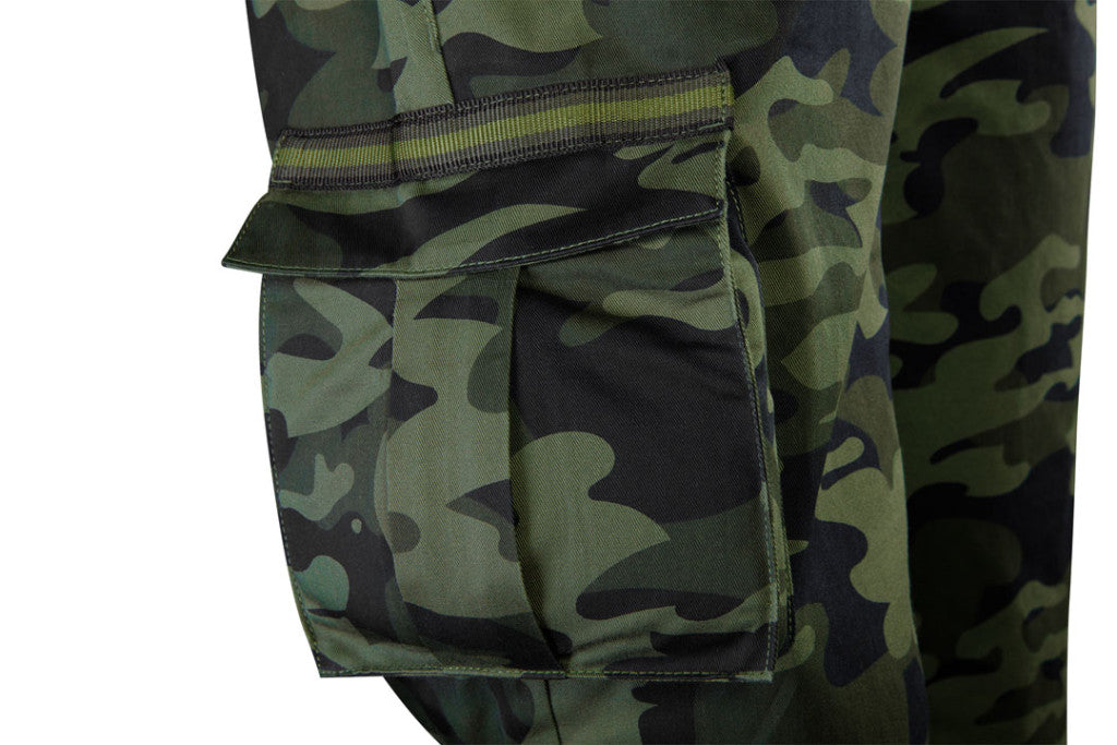 NEO TOOLS Kantáros, terepmintás Munkásnadrág, CAMO, 60% pamut, 40% polyester, 255 g/m2, XS 81-241-XS