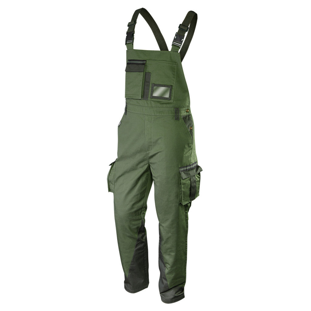 NEO TOOLS Kantáros munkanadrág olíva, 60% pamut, 40% polyester, 255 g/m2, M 81-242-M