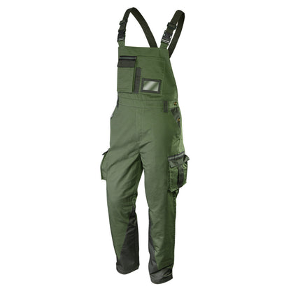NEO TOOLS Kantáros munkanadrág olíva, 60% pamut, 40% polyester, 255 g/m2,XL 81-242-XL