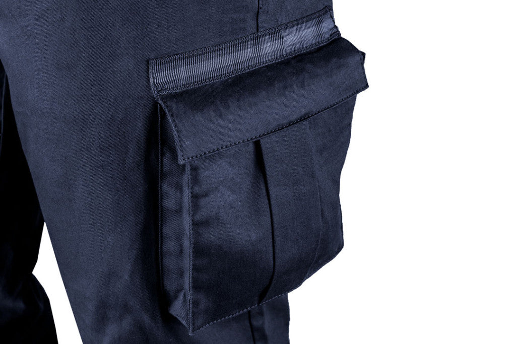 NEO TOOLS Munkanadrág, kantáros, tengerészkék, Navy, 60% pamut + 40% poliészter, S 81-244-S
