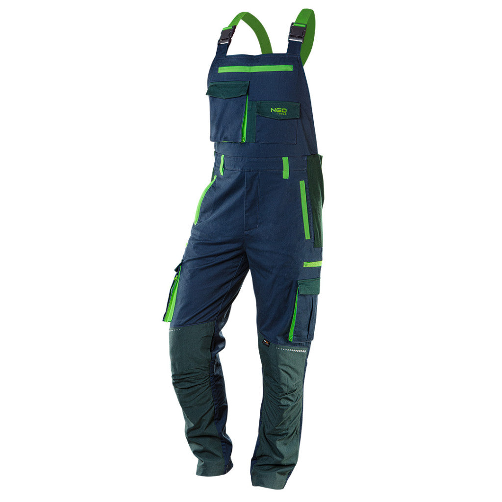 NEO TOOLS Kantáros Munkásnadrág, PREMIUM, 62% pamut, 35% polyester, 3% elastane, XXXL 81-246-XXXL