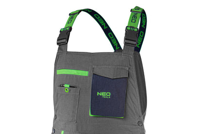 NEO TOOLS Kantáros Munkásnadrág, PREMIUM, 100% pamut, hasadásgátló szövet, XXXL 81-247-XXXL